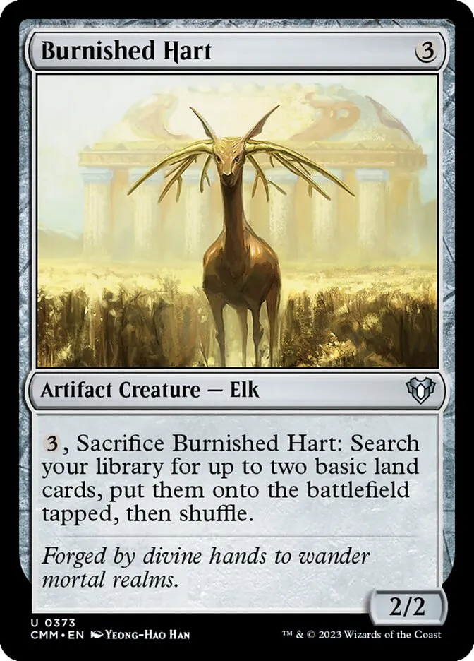 2023 Commander Masters Burnished Hart uncommon #373 uncommon card image