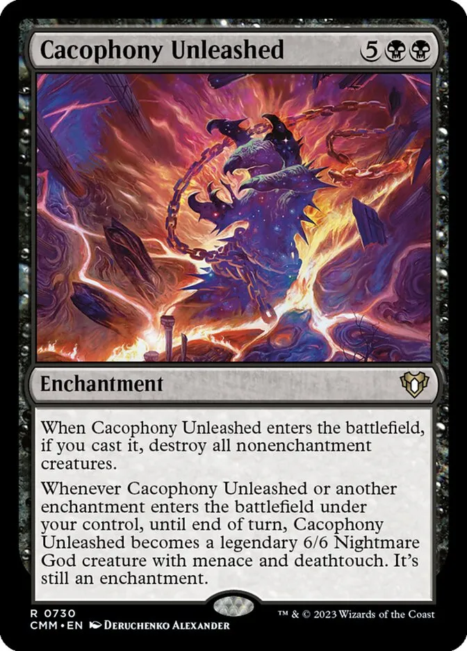 2023 Commander Masters Cacophony Unleashed rare #730 rare card image