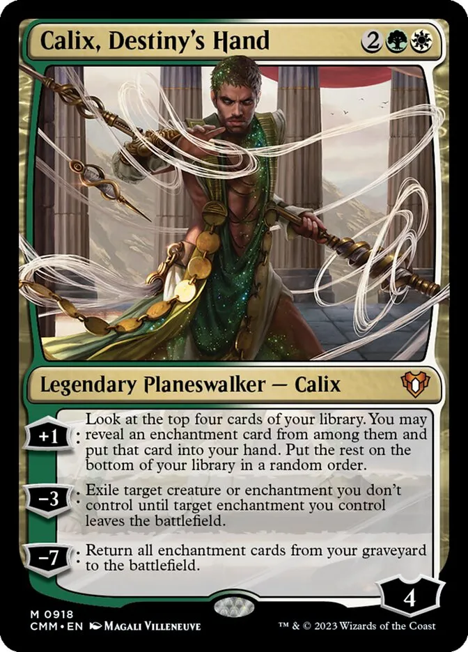 2023 Commander Masters Calix, Destiny's Hand #918 mythic card image