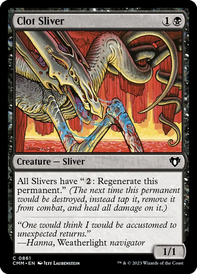 2023 Commander Masters Clot Sliver common #861 common card image