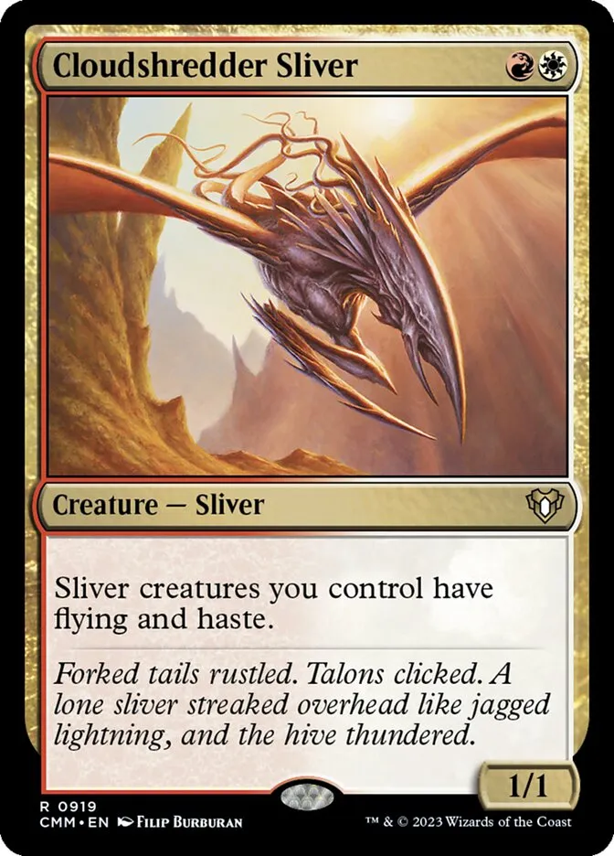 2023 Commander Masters Cloudshredder Sliver #919 rare card image