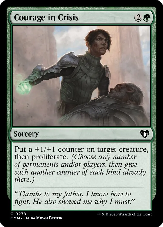 2023 Commander Masters Courage in Crisis #278 common card image