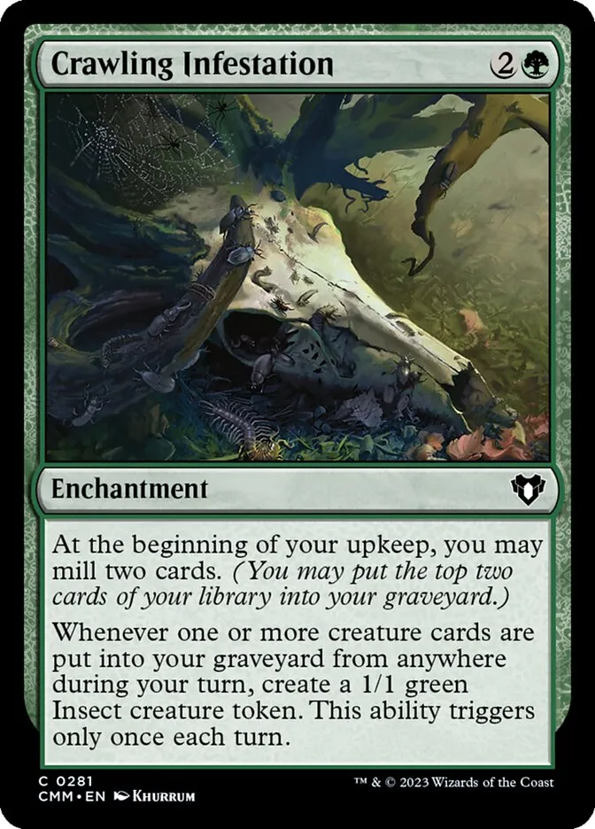 2023 Commander Masters Crawling Infestation common #281 common card image
