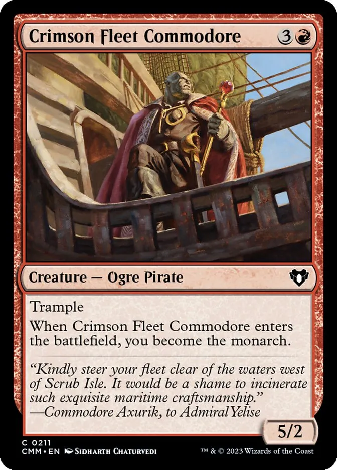 2023 Commander Masters Crimson Fleet Commodore #211 common card image
