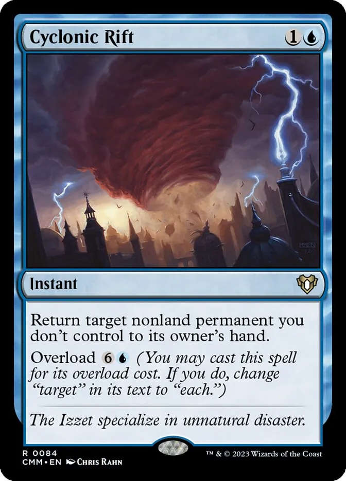 2023 Commander Masters Cyclonic Rift rare #84 rare card image