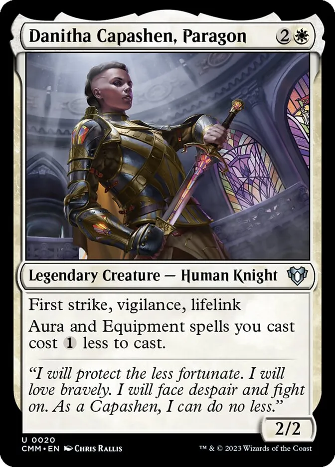 2023 Commander Masters Danitha Capashen, Paragon #20 uncommon card image