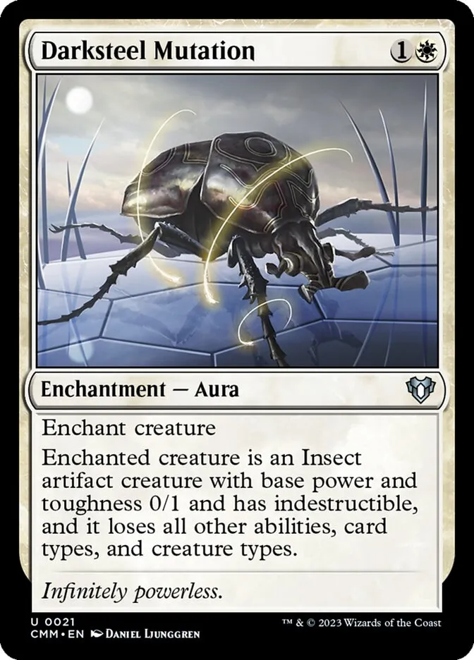 2023 Commander Masters Darksteel Mutation uncommon #21 uncommon card image