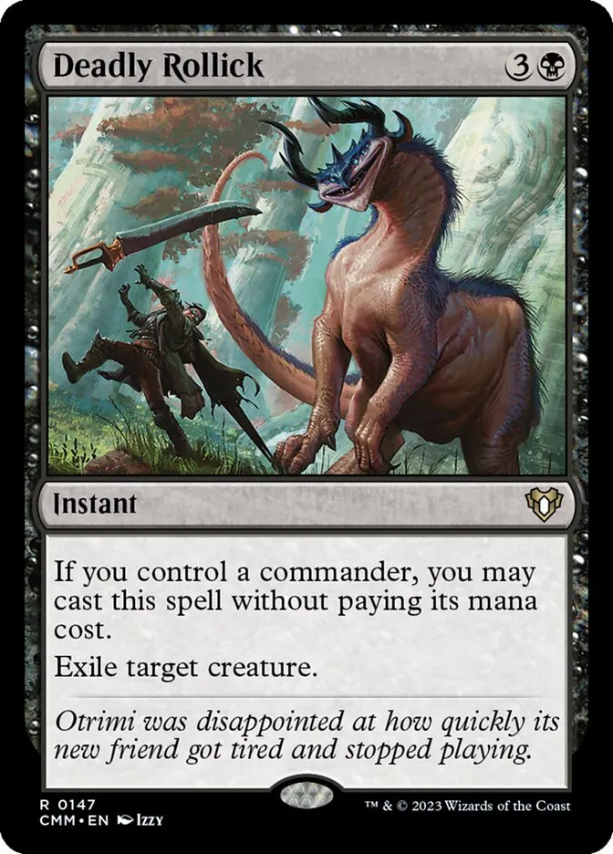 2023 Commander Masters Deadly Rollick #147 rare card image