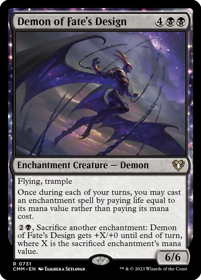 2023 Commander Masters Demon of Fate's Design #731 rare card image