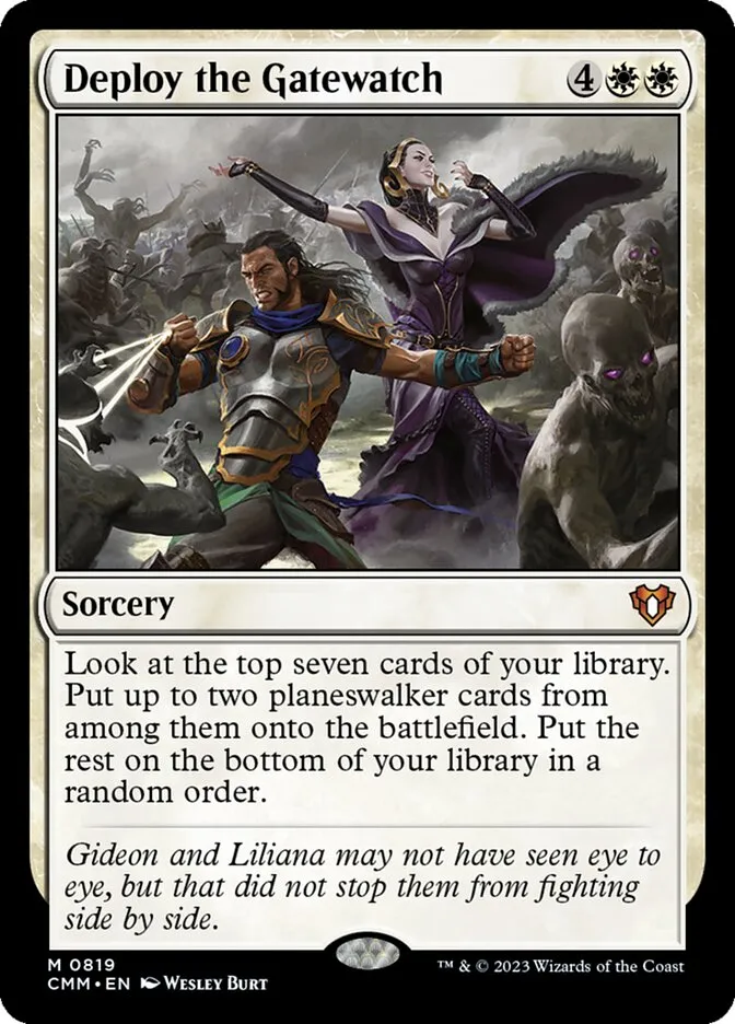 2023 Commander Masters Deploy the Gatewatch mythic #819 mythic card image