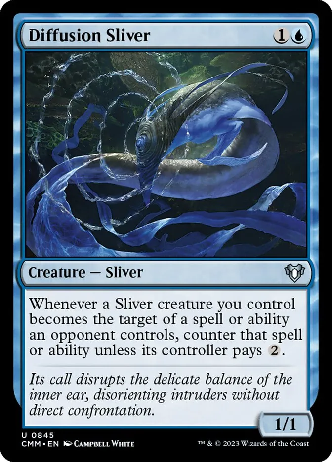 2023 Commander Masters Diffusion Sliver uncommon #845 uncommon card image