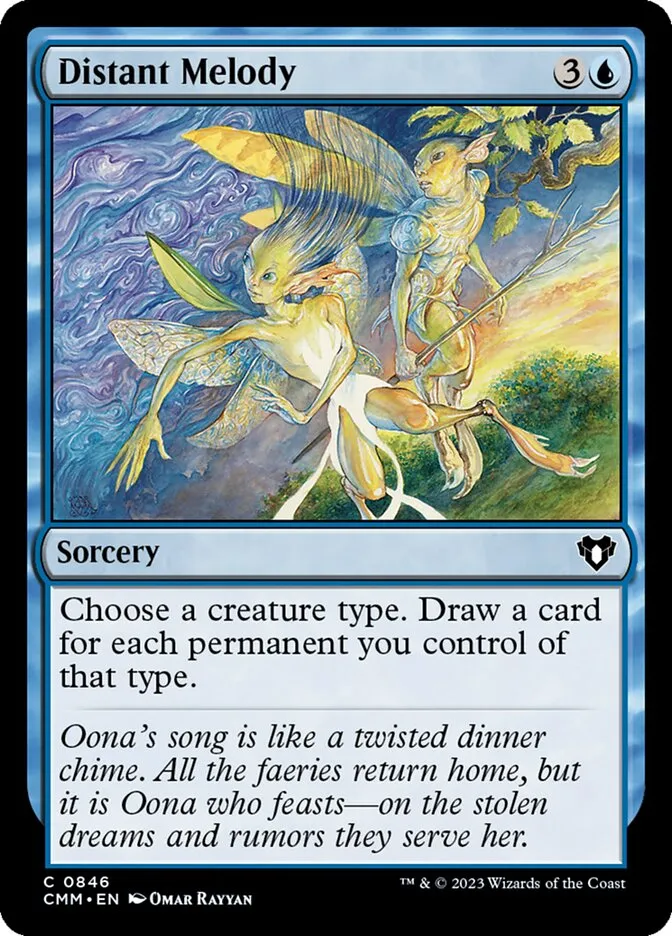 2023 Commander Masters Distant Melody common #846 common card image