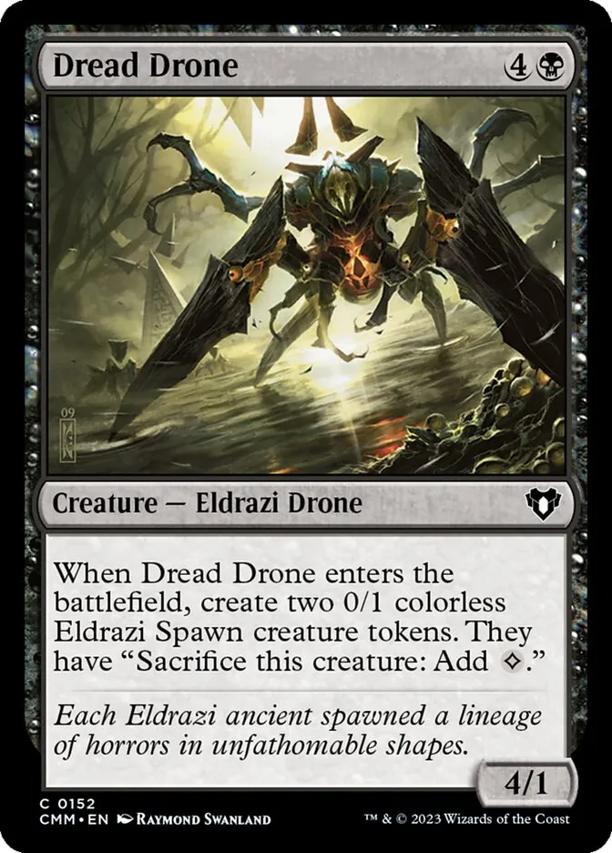 2023 Commander Masters Dread Drone common #152 common card image
