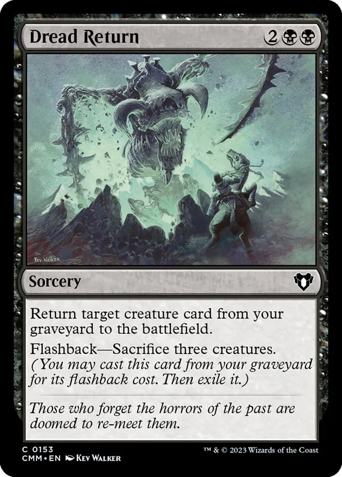 2023 Commander Masters Dread Return common #153 common card image