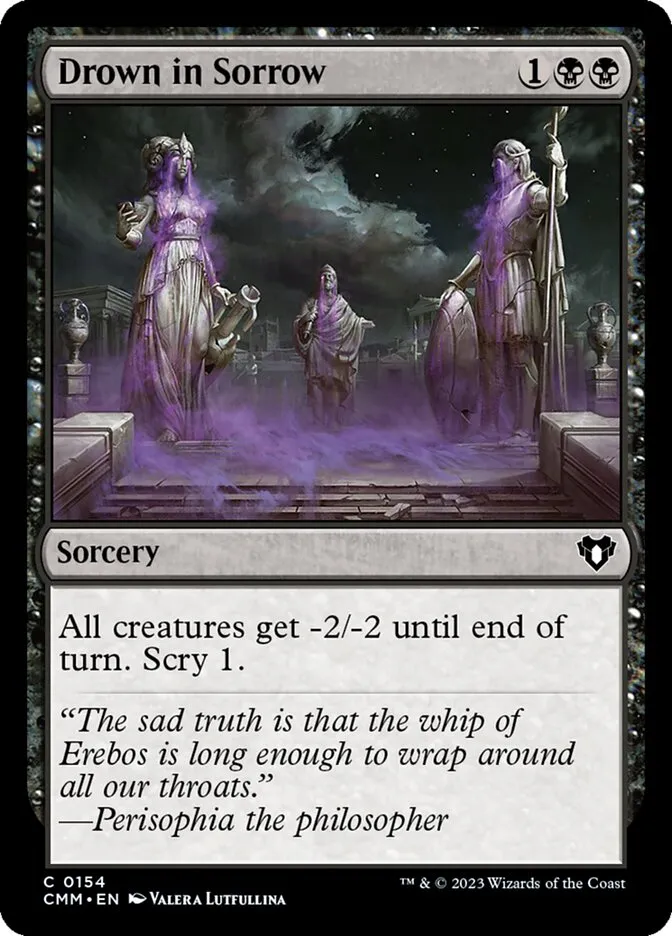 2023 Commander Masters Drown in Sorrow #154 common card image