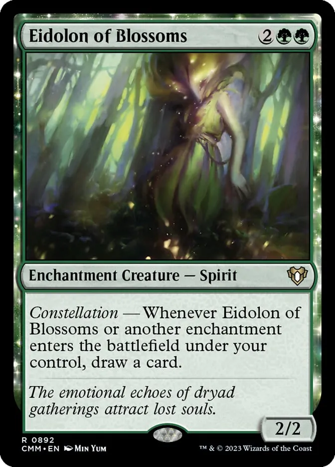 2023 Commander Masters Eidolon of Blossoms #892 rare card image