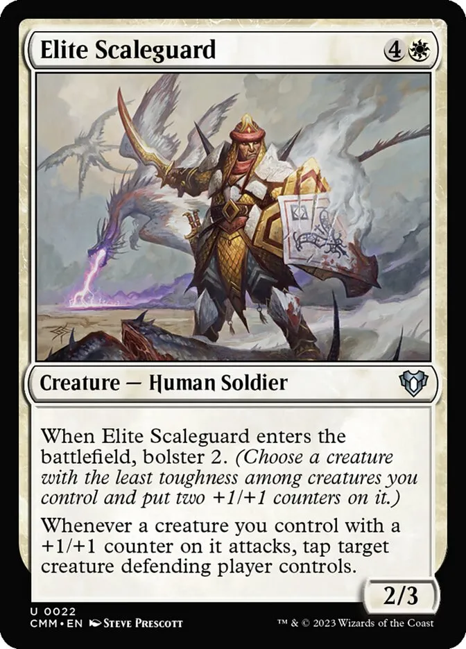 2023 Commander Masters Elite Scaleguard uncommon #22 uncommon card image