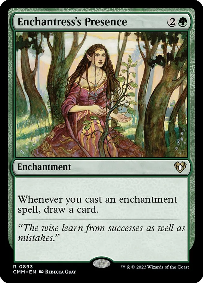 2023 Commander Masters Enchantress's Presence #893 rare card image