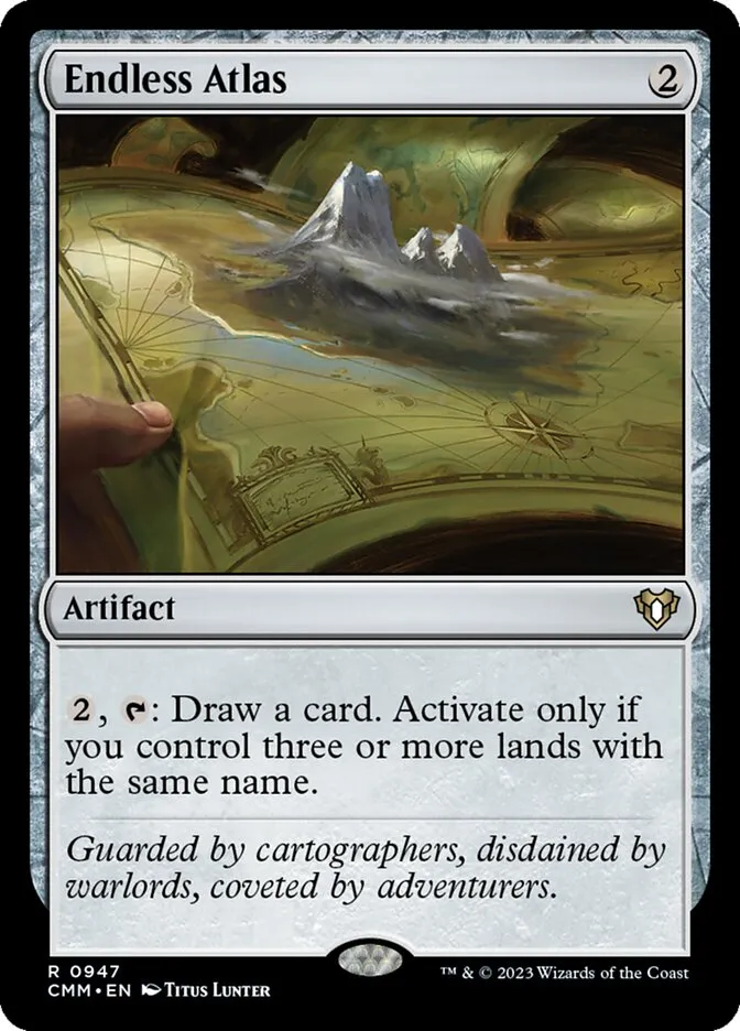 2023 Commander Masters Endless Atlas #947 rare card image