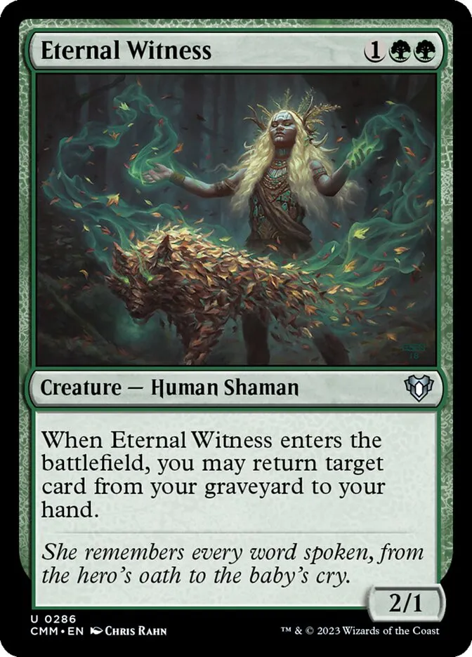 2023 Commander Masters Eternal Witness #286 uncommon card image