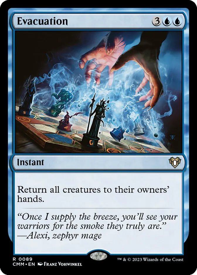 2023 Commander Masters Evacuation rare #89 rare card image