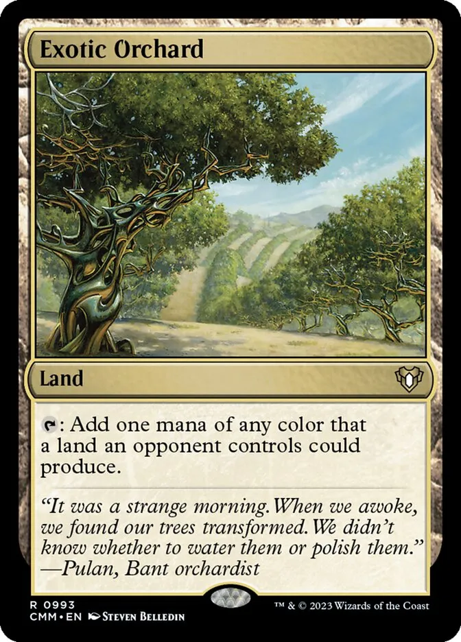 2023 Commander Masters Exotic Orchard rare #993 rare card image