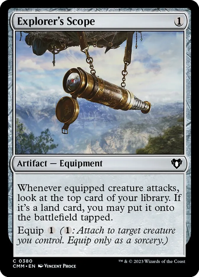 2023 Commander Masters Explorer's Scope common #380 common card image