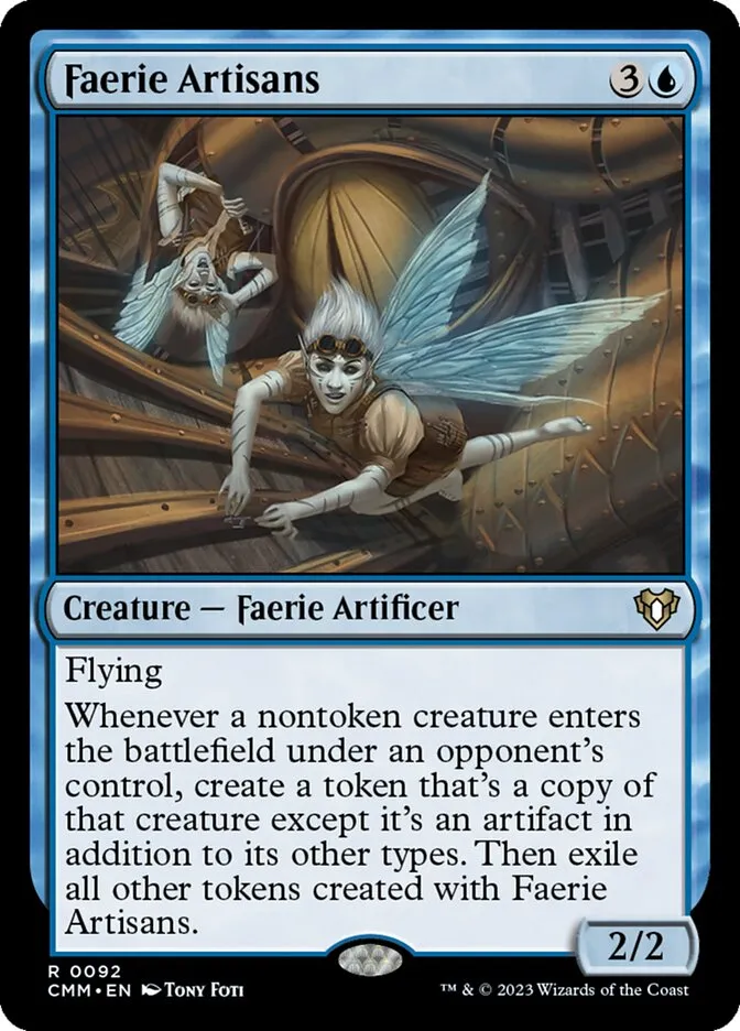 2023 Commander Masters Faerie Artisans #92 rare card image