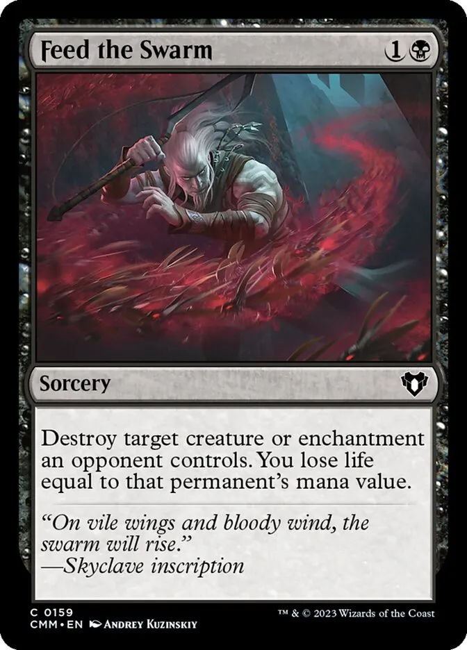 2023 Commander Masters Feed the Swarm common #159 common card image