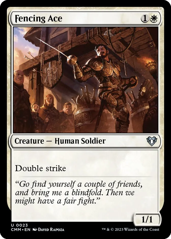 2023 Commander Masters Fencing Ace uncommon #23 uncommon card image