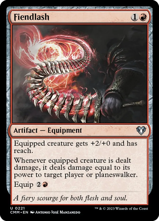 2023 Commander Masters Fiendlash uncommon #221 uncommon card image