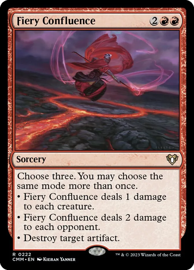2023 Commander Masters Fiery Confluence #222 rare card image