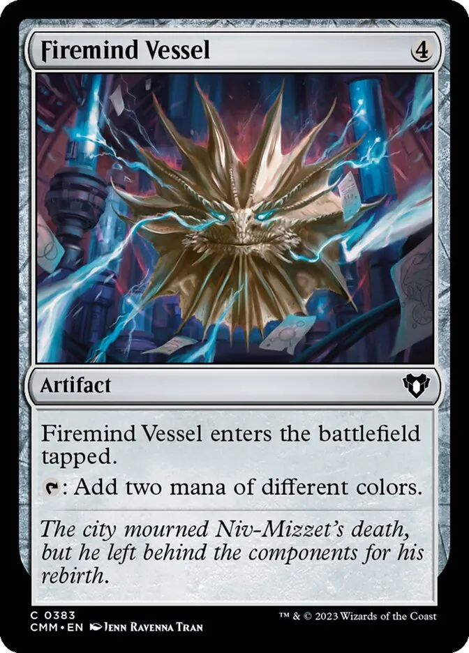 2023 Commander Masters Firemind Vessel common #383 common card image