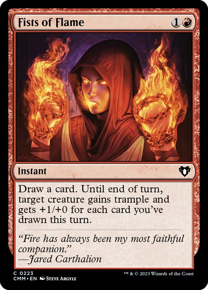 2023 Commander Masters Fists of Flame #223 common card image