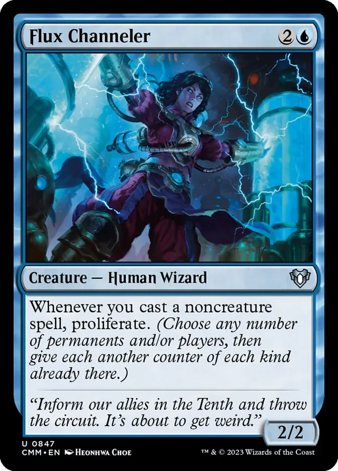 2023 Commander Masters Flux Channeler uncommon #847 uncommon card image