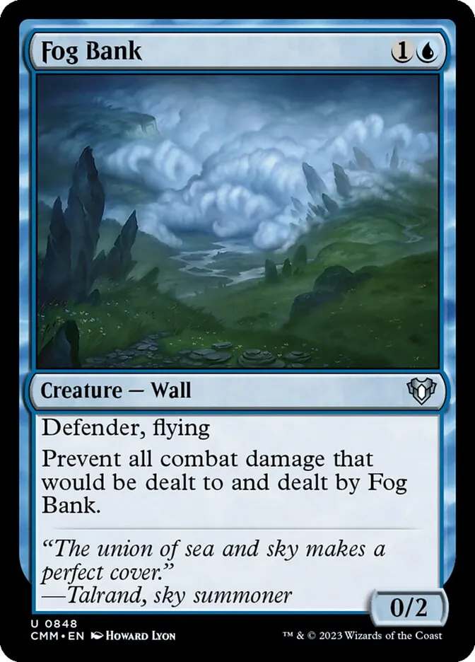 2023 Commander Masters Fog Bank uncommon #848 uncommon card image