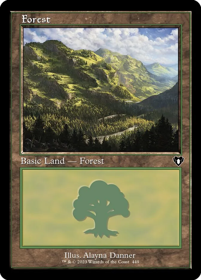 2023 Commander Masters Forest common #449 common card image