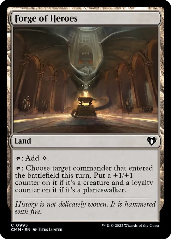 2023 Commander Masters Forge of Heroes #995 common card image