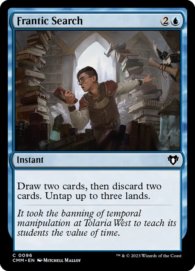 2023 Commander Masters Frantic Search common #96 common card image