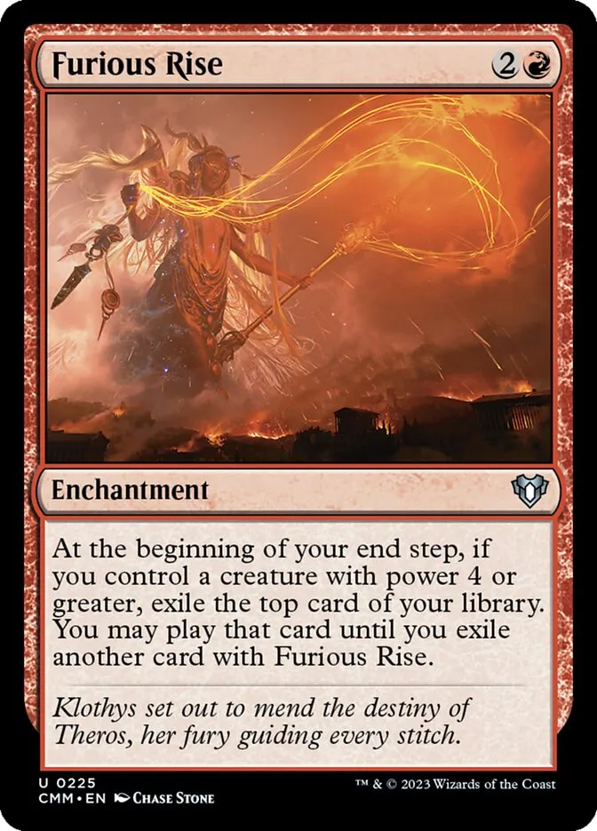 2023 Commander Masters Furious Rise uncommon #225 uncommon card image