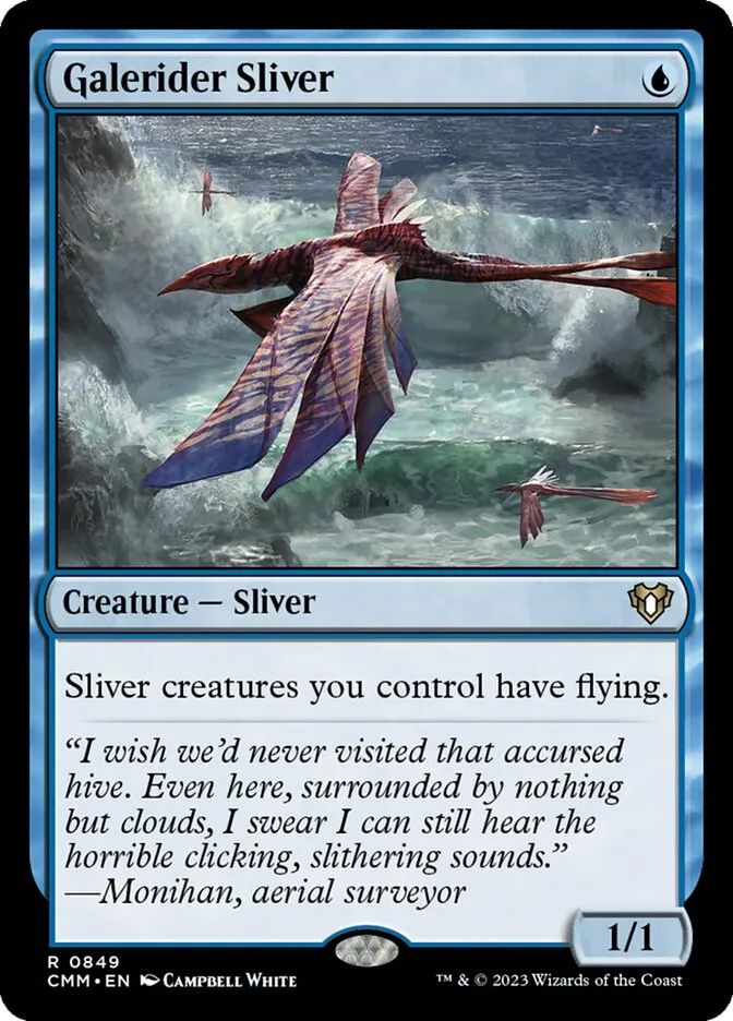 2023 Commander Masters Galerider Sliver #849 rare card image