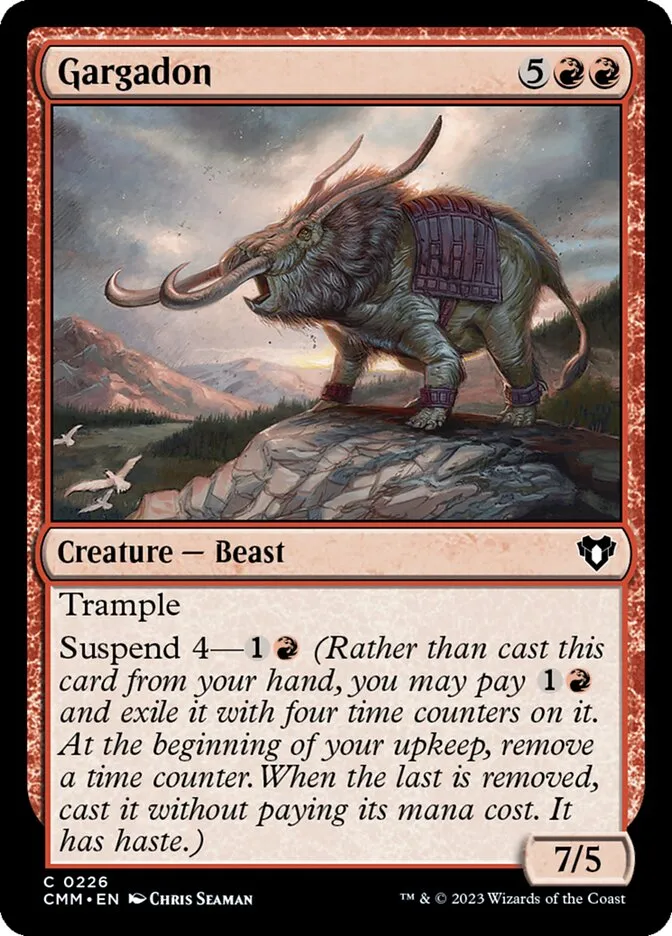 2023 Commander Masters Gargadon common #226 common card image