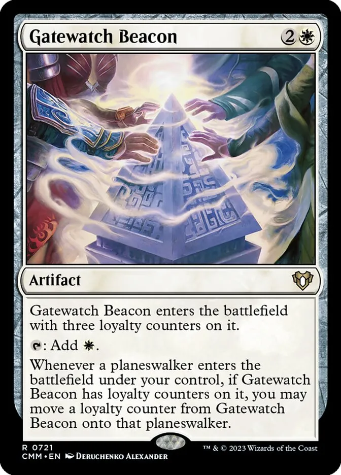 2023 Commander Masters Gatewatch Beacon rare #721 rare card image
