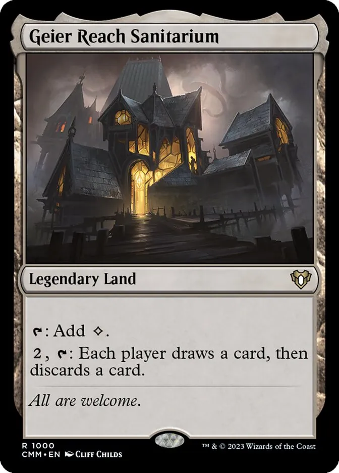 2023 Commander Masters Geier Reach Sanitarium rare #1000 rare card image