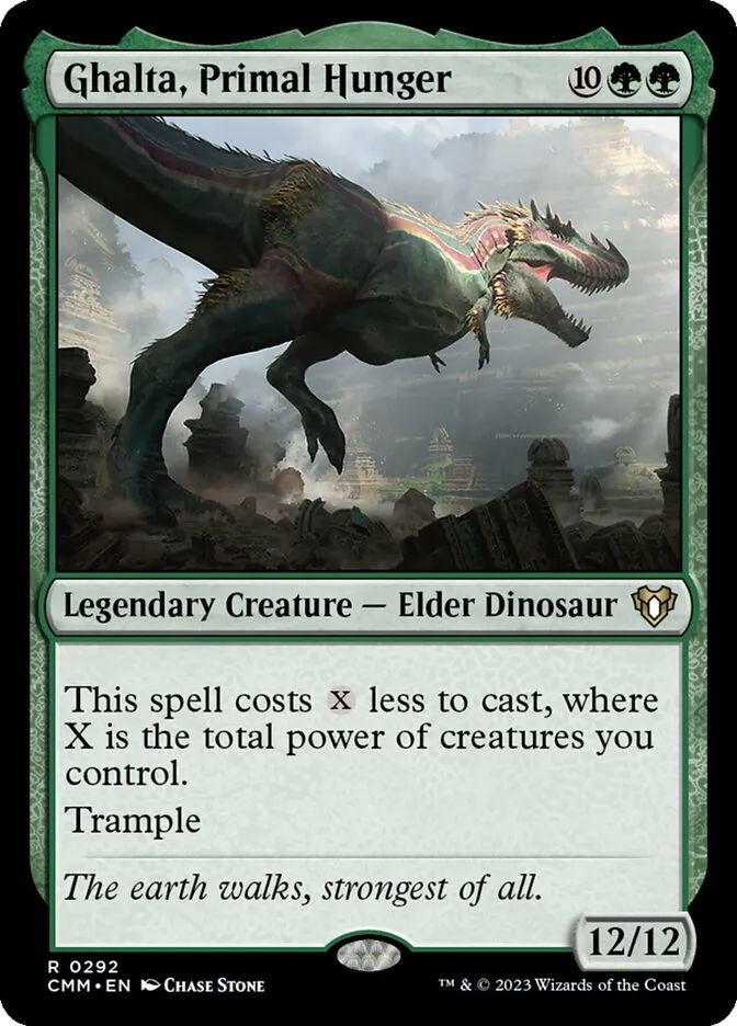 2023 Commander Masters Ghalta, Primal Hunger #292 rare card image