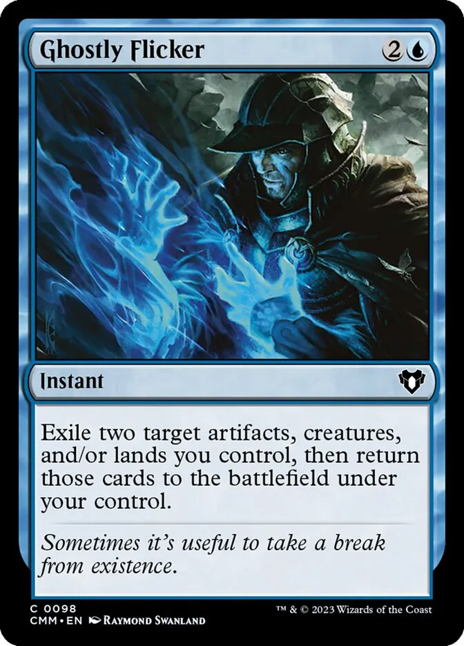 2023 Commander Masters Ghostly Flicker common #98 common card image