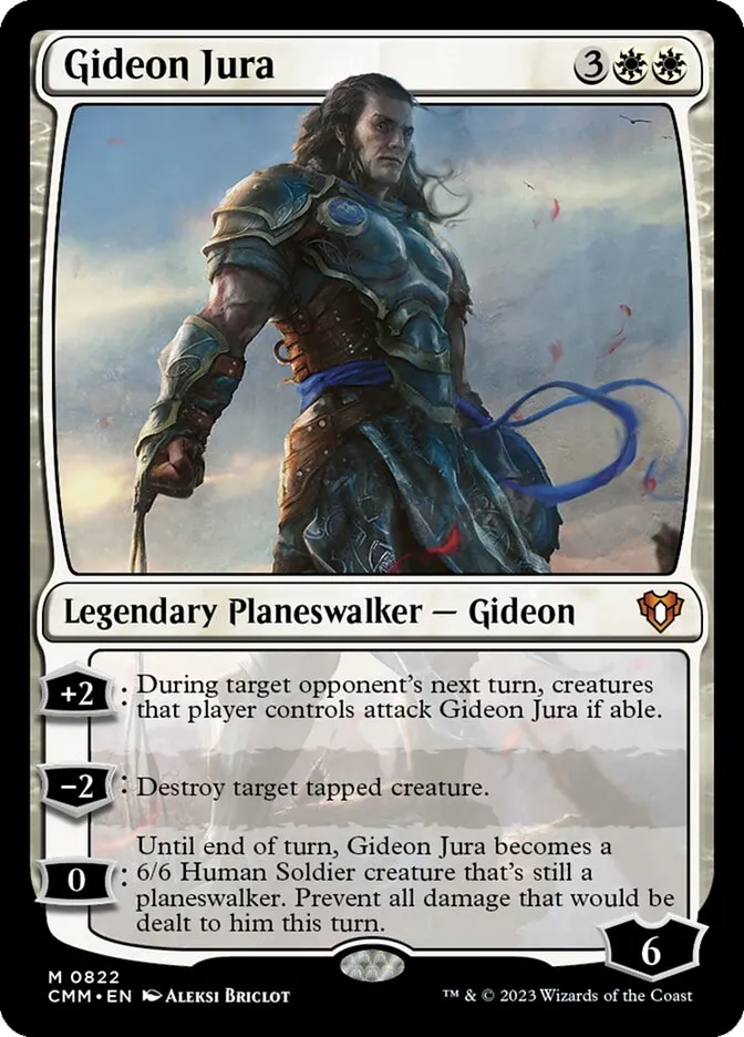 2023 Commander Masters Gideon Jura #822 mythic card image