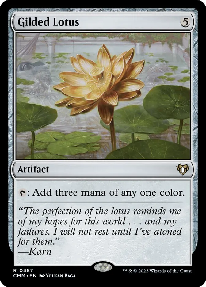 2023 Commander Masters Gilded Lotus #387 rare card image
