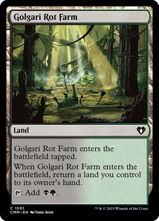 2023 Commander Masters Golgari Rot Farm common #1001 common card image
