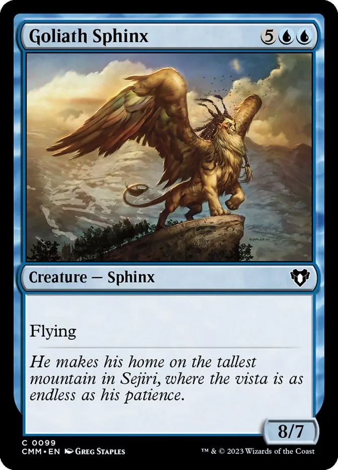 2023 Commander Masters Goliath Sphinx common #99 common card image